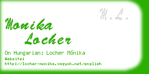 monika locher business card