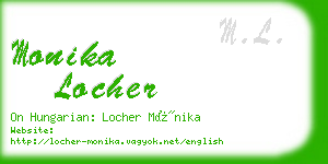 monika locher business card
